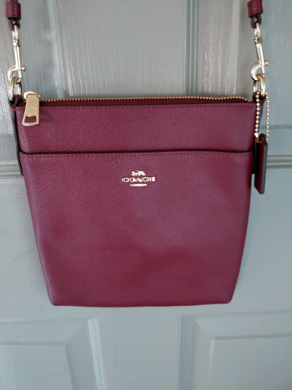 Coach Cross Body Wine Red Bag